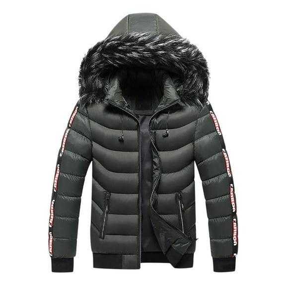 Odeerbi Hooded Casual Outwear Jackets for Men Casual Solid Hooded Zipper Hooded Windproof Long Sleeve Jacket Coats Black