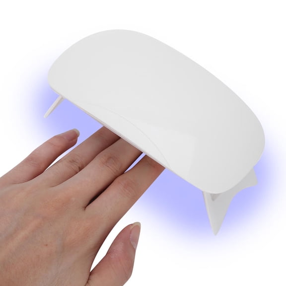 Yajisi Portable UV LED Nail Lamp, USB Rechargeable Mini Nail Dryer for Gel Polish Curing, 5.12" x 3.94" x 1.57"