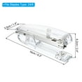 thumbnail image 2 of Uxcell Acrylic Stapler, Portable Stylish Manual Effortless Desktop Accessories Stapler, Silver, 2 of 6