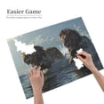 thumbnail image 2 of Lions Running Through Water 1000-Piece Wooden Jigsaw Puzzle for Adults, Fun & Challenging Family Brain-Teaser, Perfect Home Decor & Gift, 2 of 7