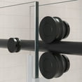 thumbnail image 4 of 66 in. W x 76 in. H Single Sliding Frameless Shower Enclosure With Clear Glass in Matte Black, 4 of 6