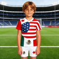 thumbnail image 2 of Unisex Kids Soccer Set Boys Soccer Shirts and Shorts Girls Soccer Outfit 2-13 Years, 2 of 5