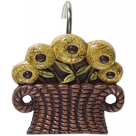 Park Designs Folk Crow Shower Curtain Hooks Set Of 12 Walmart Com