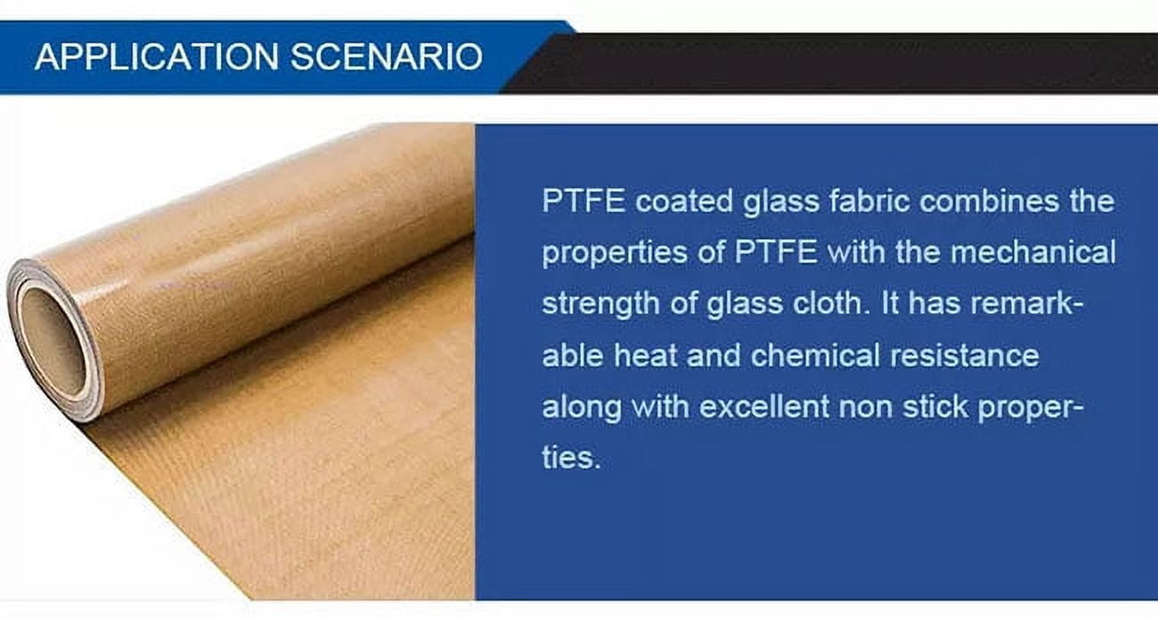 Calca 6 Pack PTFE Teflon Sheet Non Stick PTFE Coated Fiberglass