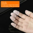 thumbnail image 5 of Uxcell Finger Tips Anti Slip Fingertip Protector, 10 Pack Silicone Finger Guard, Transparent, 5 of 6