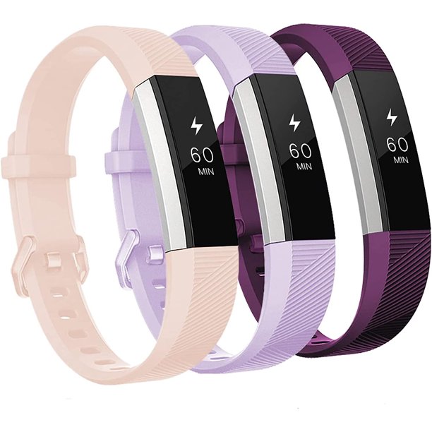 Bandas compatibles con Fitbit Alta y Fitbit Alta Hr, paquete de 3 pulseras de silicona suave para bandas Fitbit Alta Hr con hebilla de metal segura para hombres y mujeres,