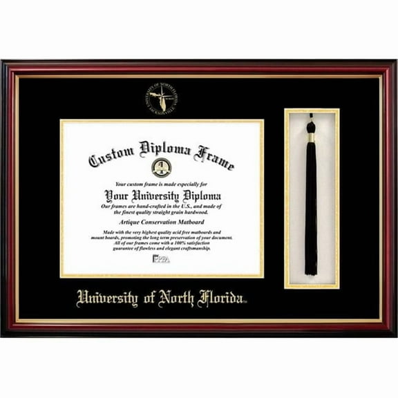 Campus Images FL993PMHGT-1185 8.5 x 11 in. University of North Florida Tassel Box & Diploma Frame