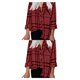thumbnail image 3 of Camisa de mujer Qarigey con cuello en V a rayas transpirable con botones L, 3 of 6