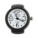 thumbnail image 5 of Anillo de dedo con forma de reloj unisex, de cuarzo, elegante y moderno (negro), 5 of 5