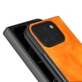 thumbnail image 4 of Allytechgroup Google Pixel 9 Pro Fold Case, PU Leather Slim Fit Minimalist Shockproof Anti-Scratch Drop Protection Back Case Cover for Google Pixel 9 Pro Fold, Orange, 4 of 6