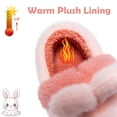 thumbnail image 4 of Drecage Toddler Kids Cute Bunny Slippers Boys Girls Winter Warm Fuzzy Bedroom House Shoes, 4 of 6