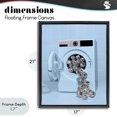 thumbnail image 4 of Stupell Industries Eclectic Disco Laundry Machine over Blue Black Floating Frame Canvas Art, 17 x 21, by LISH Creative, 4 of 8