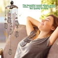 thumbnail image 4 of Owl Wind Chime With 4 Aluminum Tubes, 6 Bells, 7 Owls, 94Cm, Waterproof, For Christmas, Mom, Balcony, Festival, Garden, 4 of 5