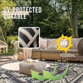 thumbnail image 4 of OLANLY Waterproof Outdoor Rug 5x8 ft, Reversible Plastic Straw Patio Camping Rugs, Large Foldable Outdoor Carpet Deck Rugs for Patio, RV, O, 4 of 8