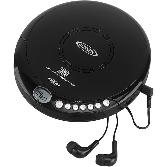 Jensen Portable CD-120BK Portable Personal CD Player Compact 120 SEC A