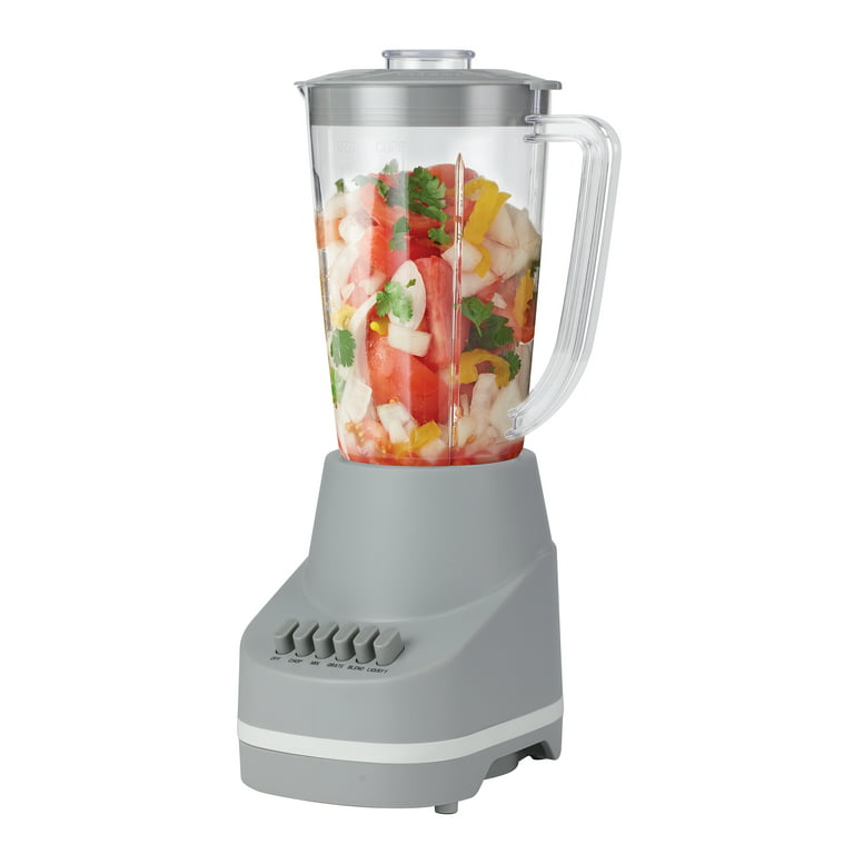 Mainstays 6 Speed Blender with 48 ounce Jar,1.5L jar,Soft Silver