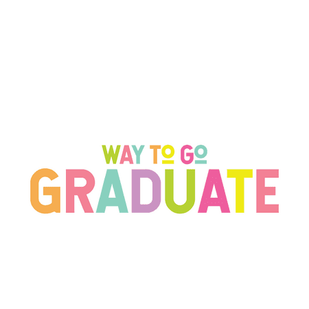 Personalized Rainbow Color Graduate Graduation Party Invitation