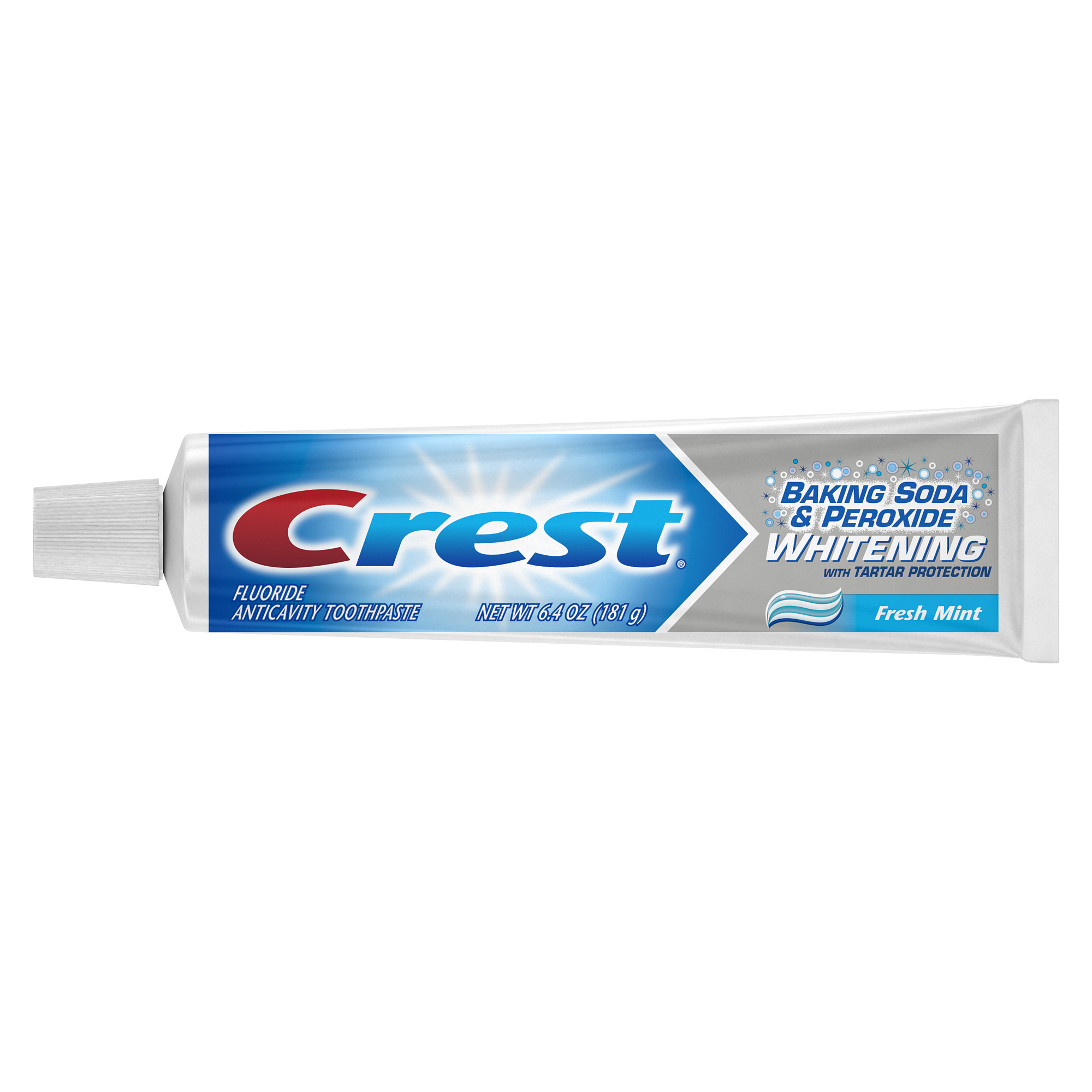 Crest Baking Soda & Peroxide Whitening with Tartar Protection Toothpaste, Fresh Mint, 6.4 oz., Pack of 2 - image 3 of 3