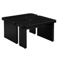 thumbnail image 3 of 35.43*31.49 inch Detachable L-Shape Coffee Table for Primary Living Space Rounded Corners Streamlined Splice, 3 of 6