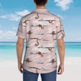 thumbnail image 6 of Daiia Cloud Sloth Hawaiian Shirt for Men Gentle Cotton Regular Short Sleeve Casual-Small, 6 of 9