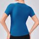 thumbnail image 5 of Camiseta de Manga Corta de Yoga para Mujeres Color Sólido Moda Casual Respirable Apretado Deportivo de Alta Elasticidad Camiseta de Carrera de Manga de Raglan Cuello Redondo Top de Manga Corta de Muj, 5 of 5