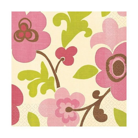 Floral Linen Small Napkins (16ct)
