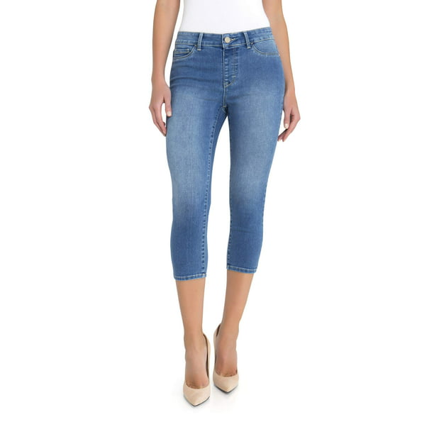 Jordache - Women's Hot Spot High Rise Pull-On Capri Pants - Walmart.com ...