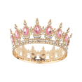 thumbnail image 1 of "Corona De Cristal De La Reina Brillo Espléndido De Princesa  Lab.G, Color Dorado", 1 of 5