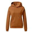 thumbnail image 2 of Gibobby Sudadera mujer con cierre, Sudadera con capucha para mujer (Marrón,G), 2 of 4