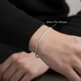 thumbnail image 3 of Tilo Jewelry Solid 925 Sterling Silver Franco Chain Bracelet with Secure Lobster Lock | 2mm - 8 Inch | Everyday Bracelet for Men, Women, Unisex, 3 of 11