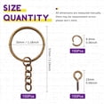 thumbnail image 2 of Kit de llaveros Swpeet, 360 unidades, bronce, 30 mm, 2 of 7