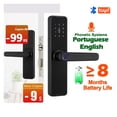 thumbnail image 3 of Fingerprint Door Lock K7 Pro+ Black Smart Lock Tuya App Remote Unlocking Keyless Lock Electronic Door Lock ,Easy to Use, 3 of 6