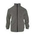 thumbnail image 3 of Iugvhana Sherpa Fleece Jackets for Men Full Zipper Stand Collar Winter Warm Thicken Fluffy Fuzzy Jacket with Zip Pocket Gray S, 3 of 7