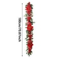 thumbnail image 2 of Flowers Lighting Wreath Vine For Outdoor Festive Decoration, 2 of 4