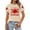 Beige, variant on Fgnfyis Womens Tops Graphic T Shirt for Summer Casual Wear Comfortable Short Sleeve Round Neck Tee with Canada Day Patriotic Celebration Print T Shirts for Women Pink S