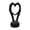 Black, variant on Halloween Skeleton Heart Hand Figurine, Gothic Heart Finger Gesture Skull Hands Resin Sculpture for Fireplace Mantel Home Bookshelf Party Decor