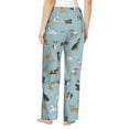 thumbnail image 3 of Uemuo Dog Pets Pattern Women's Wide Leg Palazzo Lounge Pants with Pockets Light Weight Loose Comfy Casual Pajama Pants-Medium, 3 of 9