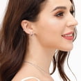 thumbnail image 2 of Leander Unisex Gold/Silver/Rose Gold-Plated Zirconia Earring Set (3-Piece), Classic Trendy Design, Hypoallergenic Everyday Jewelry Gift, 2 of 5