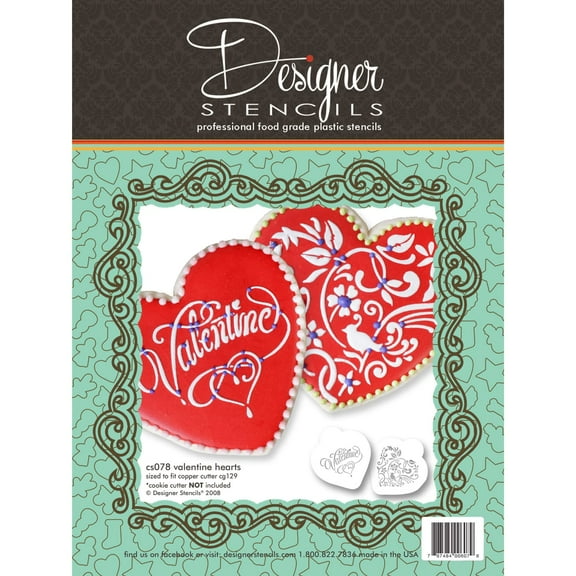 Valentine Heart Set (no cutter) by Designer Stencils