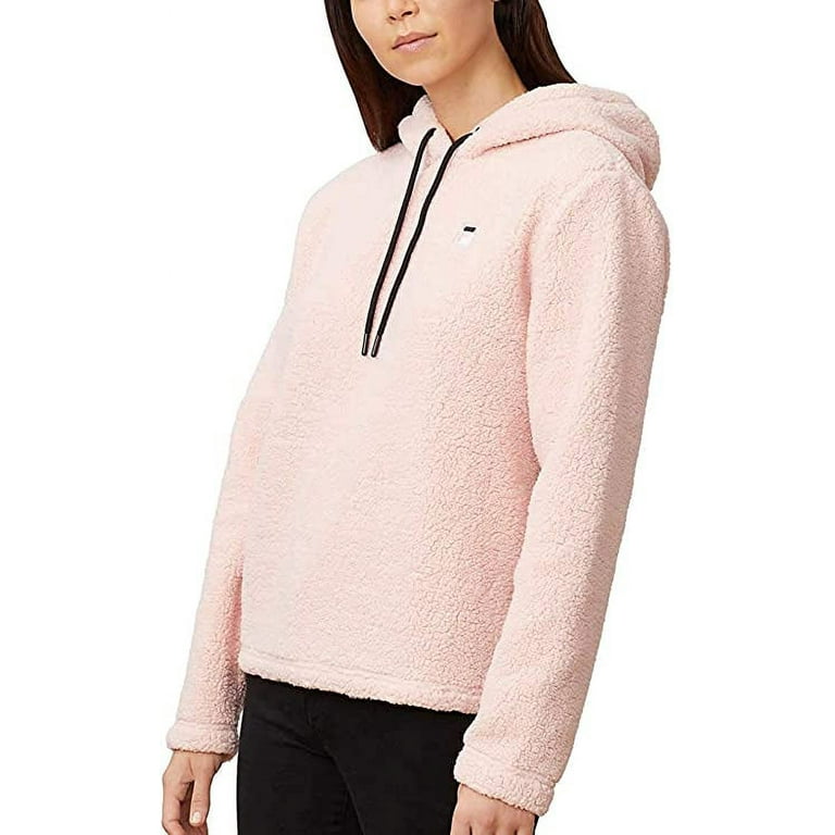 Fila Womens Josephine Sherpa Crop Hoodie Pink X Small Walmart
