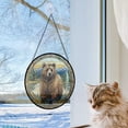 thumbnail image 5 of Grizzly Bear: Stained Glass-Style Christmas Ornament - Made With Real Glass, Stained Glass Ornament 2025, Holiday Decoration, Seasonal Keepsake Gift, Unique Collectible, Window, 5 of 6