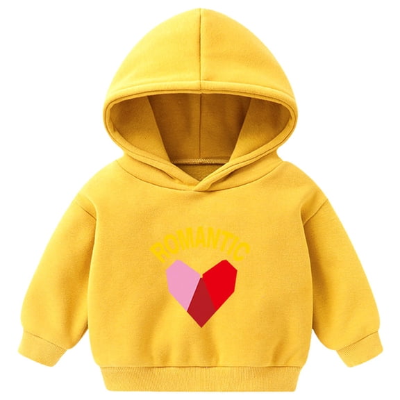 eczipvz Toddler Boy Sweatshirts Boys Girls Hoodie Kids Pullover Sweatshirt Cotton Midweight Hooded Top Soft Cotton Fabric Yellow,7-8 Years