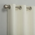 thumbnail image 2 of No. 918 Sora Casual Textured Semi-Sheer Grommet Curtain Panel, 40"x84", Ivory, 2 of 5