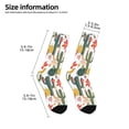 thumbnail image 2 of Fuzoiu Summer Cactus With Blooming Print Kids Socks For Boys Girls,Grip Crew Socks with Non Slip,Lightweight Stretch Crew Socks,Toddlers Crew Boot Socks, 2 of 5
