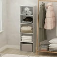 thumbnail image 1 of Furinno Reed 5-Tier Open Shelf Clothing & Closet Storage Organization White, 1 of 5