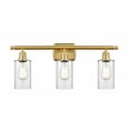 thumbnail image 1 of Innovations 516-3W-SG-G802-LED Clymer 3 Light Bath Vanity Light part of the Ballston Collection, Satin Gold, 1 of 1