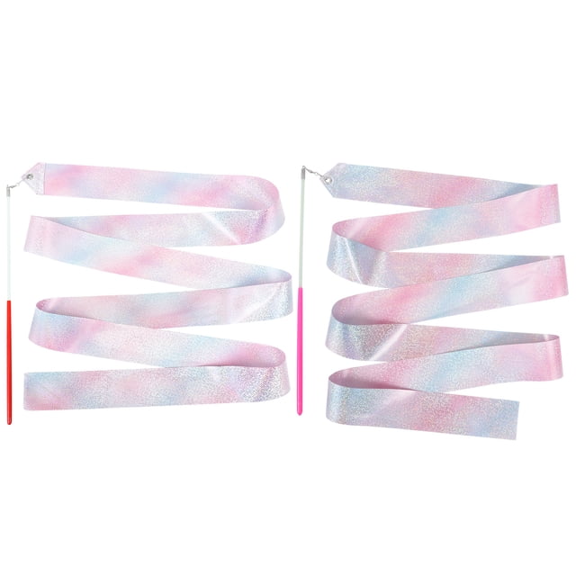 FESTFENDS 2Pack Streamer Gymnastics Ribbon Gymnastics Ribbons Crafted from Polyester for Training Equipment
