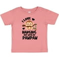 thumbnail image 3 of Inktastic Monkey I Love Hanging out with My Pawpaw Boys or Girls Baby T-Shirt, 3 of 5