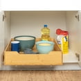 thumbnail image 4 of Household Essentials Glidez Bamboo and Steel Pull-Out/Slide-Out Storage Organizer for Under Cabinet Use - 1-Tier Design - Fits Standard Size Cabinet or Shelf, Natural, 4 of 10