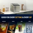 thumbnail image 4 of Newair Portable Countertop 40lb Clear Ice Maker Machine, Stainless Steel, 4 of 12